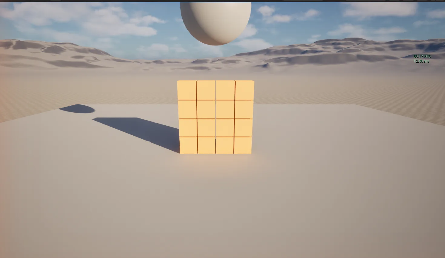 Windows(RTX3060)でのUnreal実行（最高品質・約80FPS）
