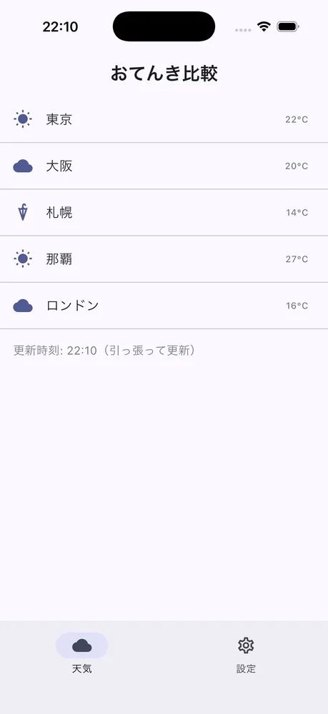 Flutter iOS リスト